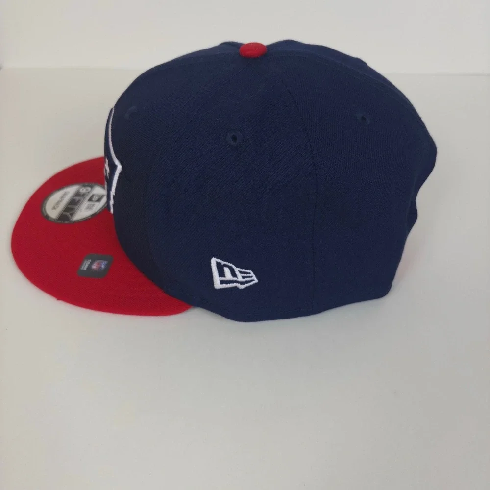 NWT New Era Hat MensPatriots 9FIFTY Snapback Navy Red NFL Cap Football New